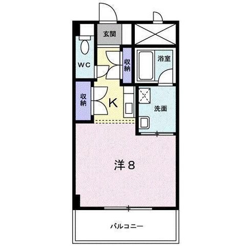 拡大写真:明山 3階302の間取り