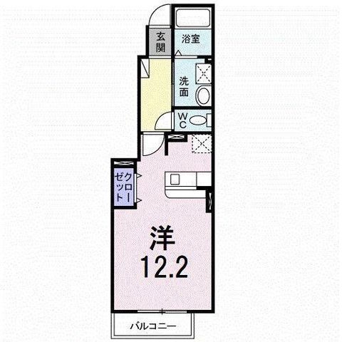 拡大写真:カルム サンリットA I 1階103の間取り