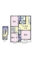 ハーモニー高岡Iの間取図