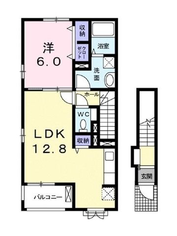 拡大写真:コンドミニアム I&M 2階201の間取り