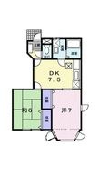 パールハイツ Aの間取図
