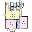 エスポワール紫音Ａの間取図