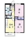写真：シャルマン牛渕Ｂ2階の間取図