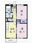 写真：シャルマン牛渕Ｂ2階の間取図