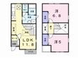 ル トワ ヴェ-ルAの間取図