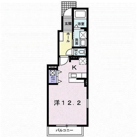 拡大写真:Nishiki 1階101の間取り