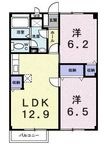 サンフィールドKの間取図