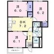 ソル・サリエンテＢの間取図