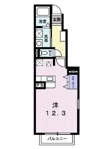 拡大写真:モダン 1階101の間取り