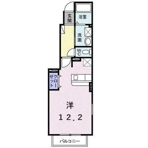 拡大写真:マーガレット 1階101の間取り