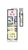 アンソレイエ見奈良　Ａの間取図