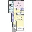 メリーグレースBの間取図