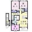 ルークテラス山西の間取図
