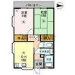 サンハイツ中本町の間取図