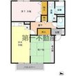 クレールⅡの間取図