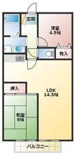 ハイツパルテールの間取図
