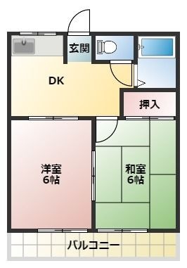 拡大写真:サンプレタ貴崎 1階102の間取り