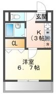 写真:エントピアくるみⅡ 2階202の間取図