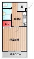 写真:エントピアくるみⅡ 2階201の間取図