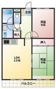 西明石グランドハイツの間取図