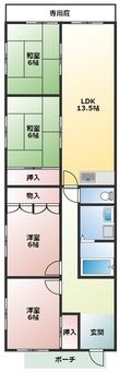 山本マンションの間取図