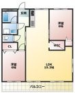 シャトー北別府の間取図