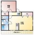 第1ナカニシコーポの間取図