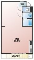 魚住コーポA棟の間取図