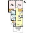 メルベーユ福里B棟の間取図