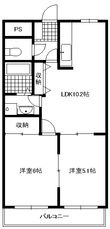 パレスコートマスダⅡの間取図