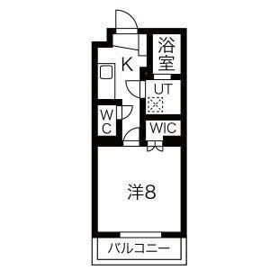 拡大写真:ヴィガラス0 2階203の間取り