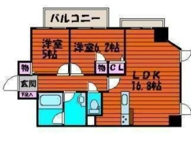 拡大写真:ライオンズタワー岡山表町 11階1101の間取り