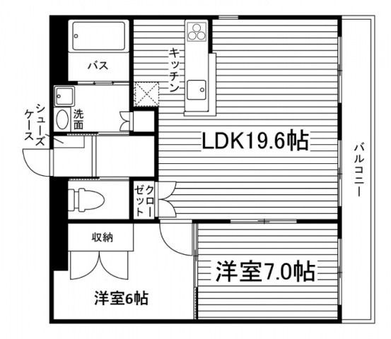 拡大写真:アスティ学南町 1階100の間取り