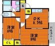 アブニール若宮の間取図