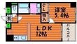 クレストシティ中井町の間取図