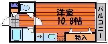拡大写真:アザレア七日市 4階407の間取り