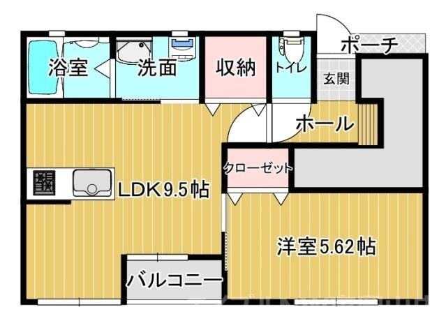 拡大写真:ソラリア 1階103の間取り