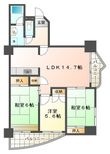 シティハイツ舞子の間取図