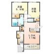 サンリットガーデンハウスNの間取図