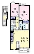 メゾン・ド・カルムⅥの間取図