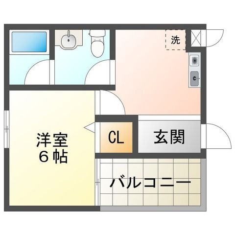 拡大写真:セルサス明石壱番館 5階502の間取り