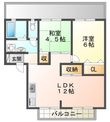エステート桃山Ⅱの間取図