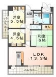 学園シティコートの間取図