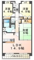 王塚東シティコートの間取図