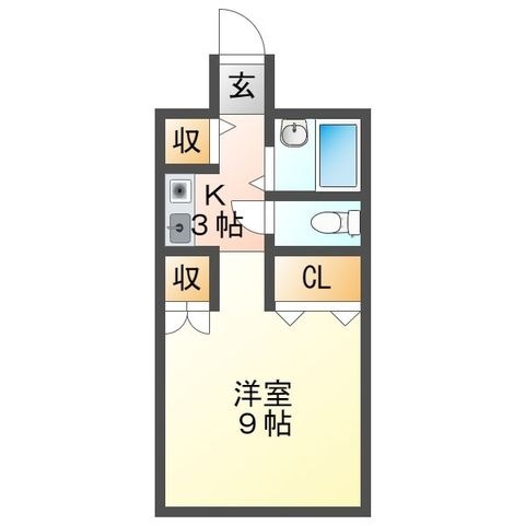 拡大写真:ダイニチコンストラクション 6階602の間取り