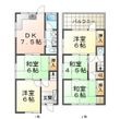塩屋町6丁目貸家北の間取図