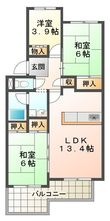 シティハイツ狩口の間取図