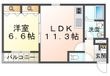 ジーメゾン明石魚住2の間取図