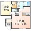 グランディールB棟の間取図