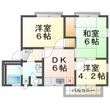 イワサキハイツの間取図